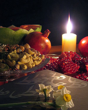 آجیل شب یلدا برای عروس سنتی کهن ازاقوام ایرانی